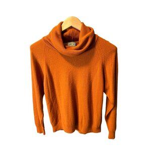 Designers Originals Orange Long Sleeve Turtleneck Luxelon Sweater SZ Medium